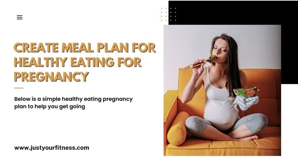 For Healthy Eating for Pregnancy Create Meal Plan 