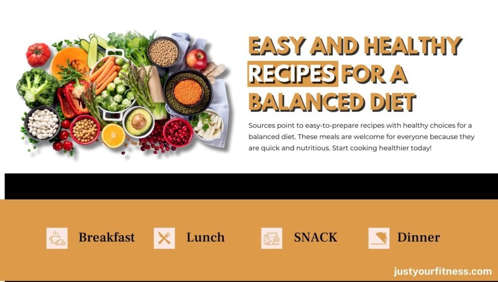 Easy And Healthy Recipes: Balanced Diet Ideas for Every Meal