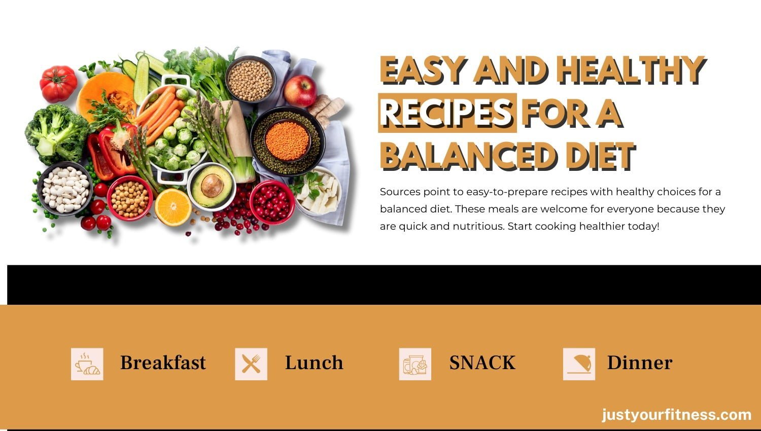 Easy And Healthy Recipes: Balanced Diet Ideas for Every Meal