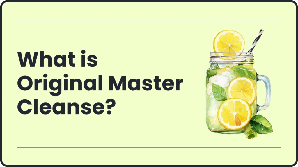 What is Original Master Cleanse?