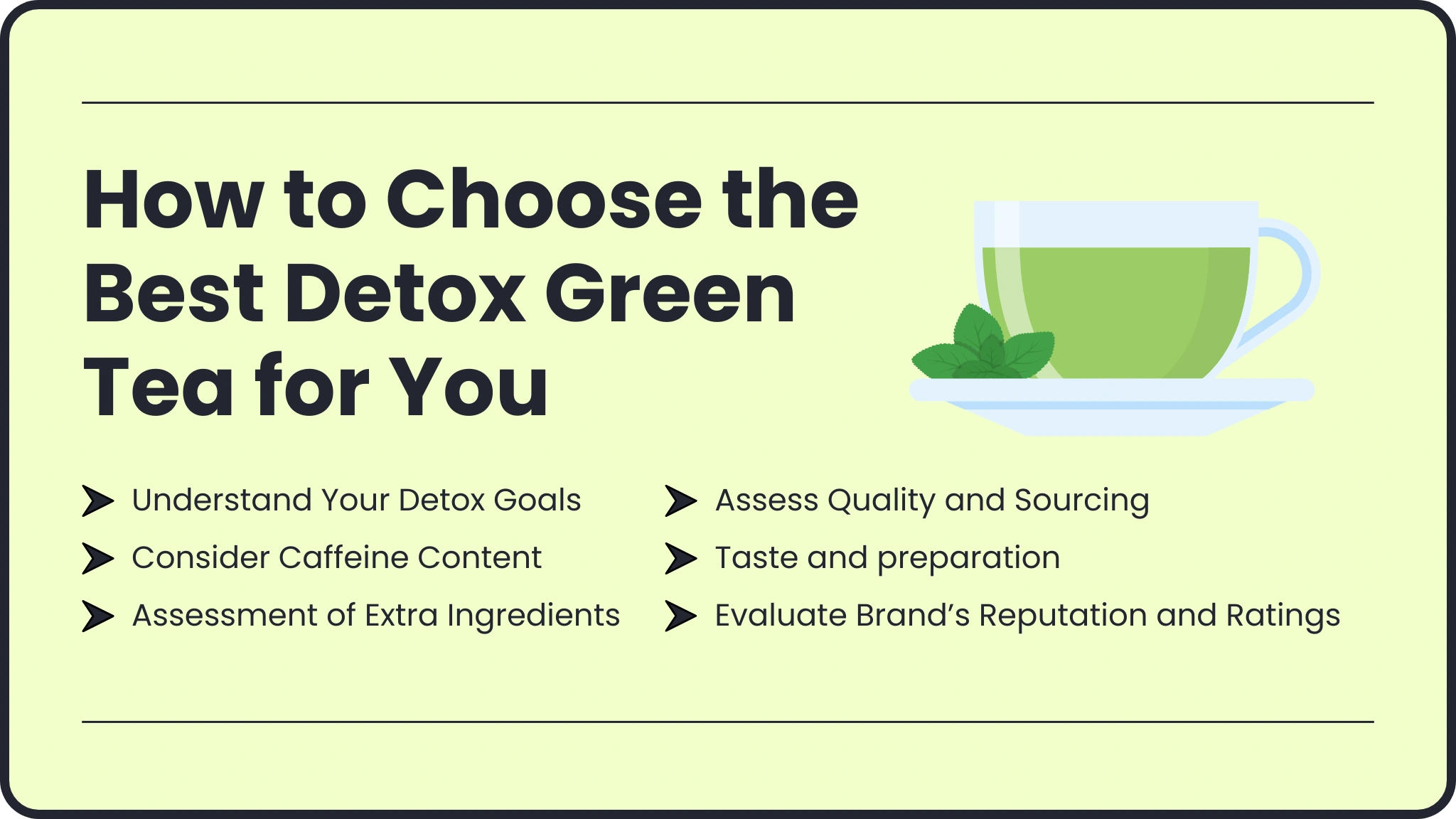 How to Choose the Best Detox Green Tea for You 