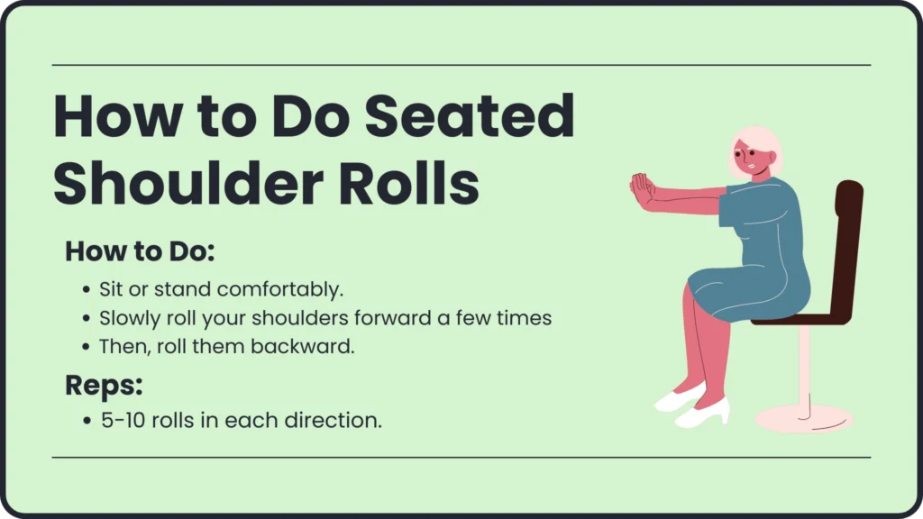 How to Do Seated Shoulder Rolls?